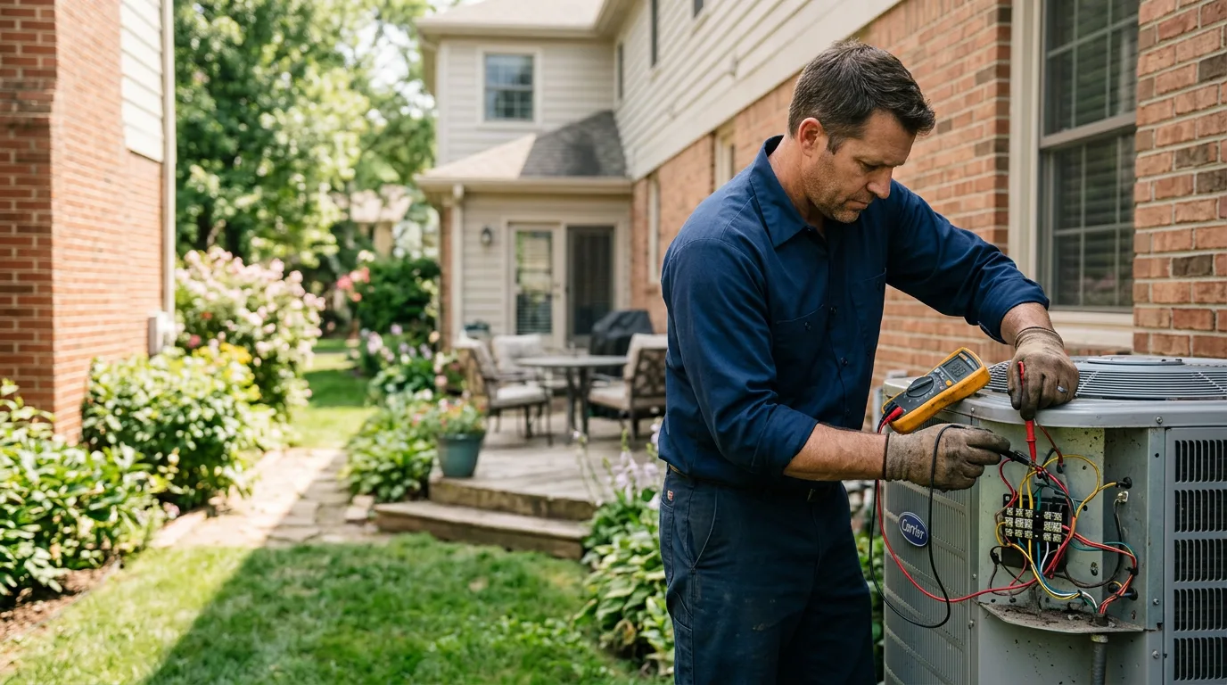 HVAC technician working near Ranger, TX